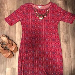 Lularoe Julia dress only worn once ! Dress only .